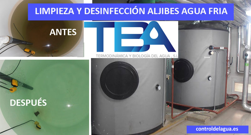 entrada cáscara primero Mantenimiento y Desinfección Aljibes de Agua Fría | Depósitos de Agua  Potable | TBA
